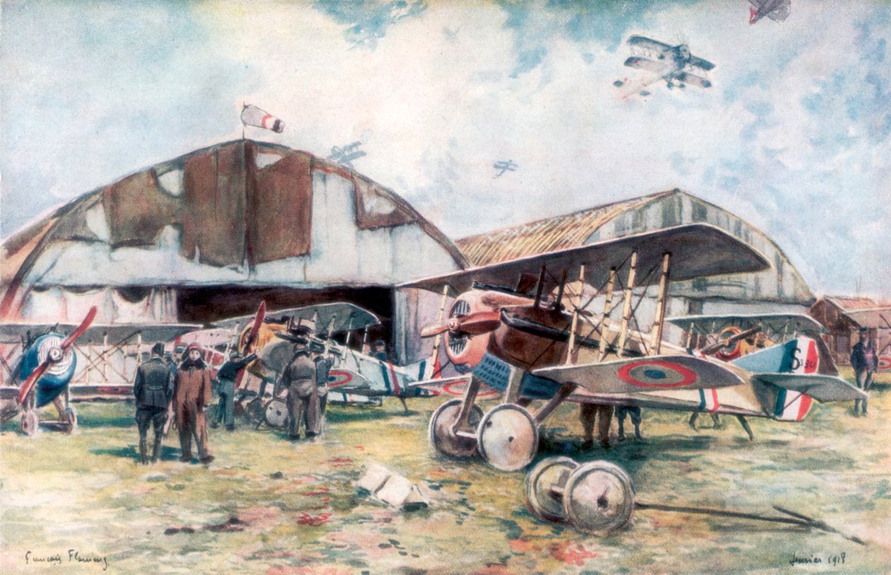 سرب مقاتل فرنسي مطار ، 1918 ، 1926. بواسطة فرانسوا فلامنج
