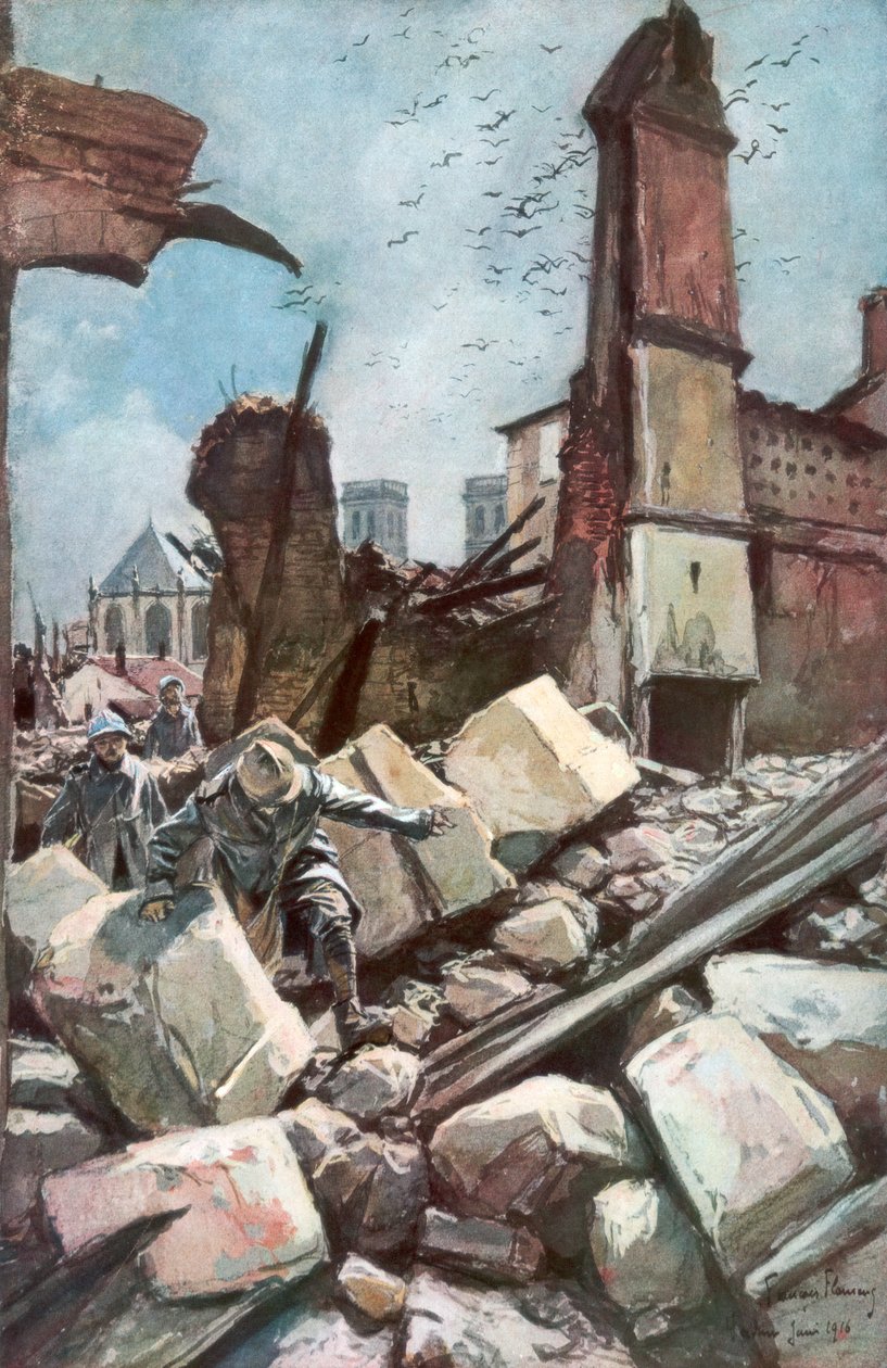 على الجدران القديمة في فردان ، فرنسا ، يونيو 1916 ، 1926. بواسطة فرانسوا فلامنج
