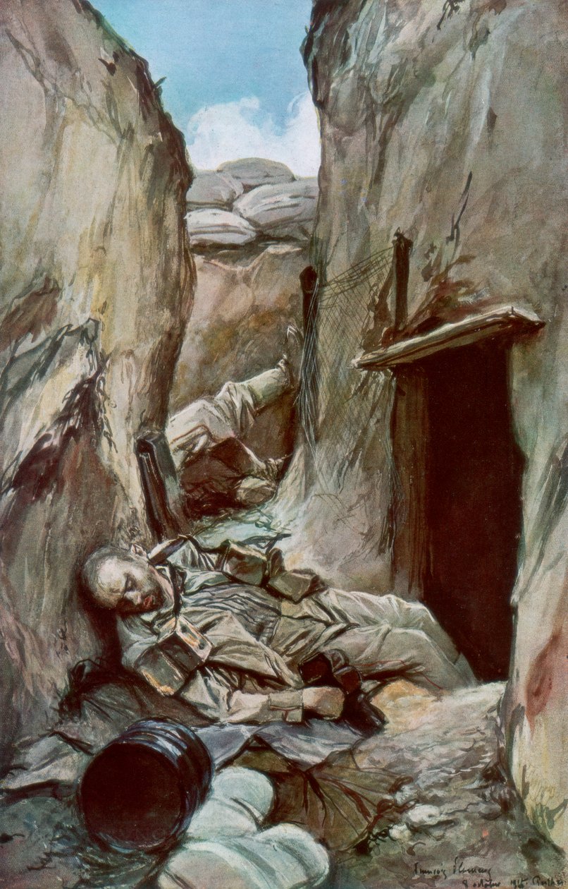 خنادق بيرث المحتلة ، الشمبانيا ، فرنسا ، أكتوبر 1915 ، 1926. بواسطة فرانسوا فلامنج