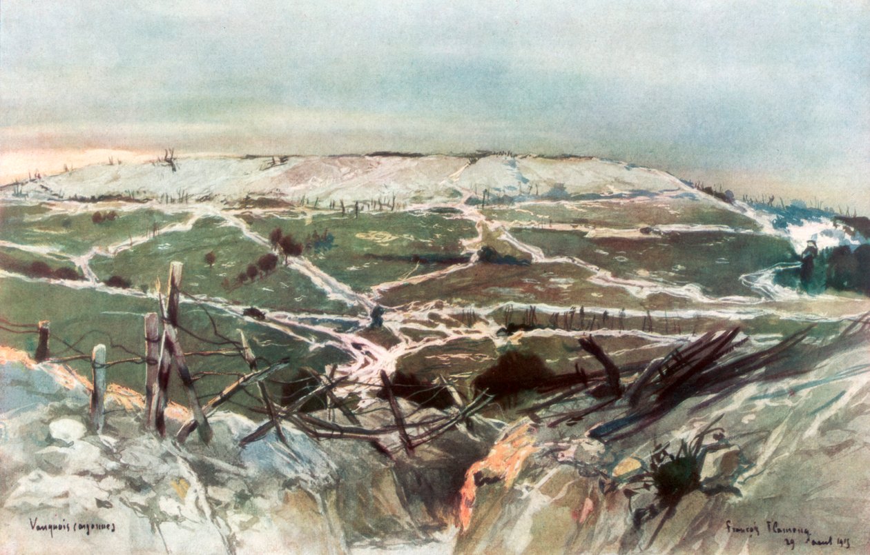 Vauquois ، 29 أغسطس 1915 ، 1926. بواسطة فرانسوا فلامنج