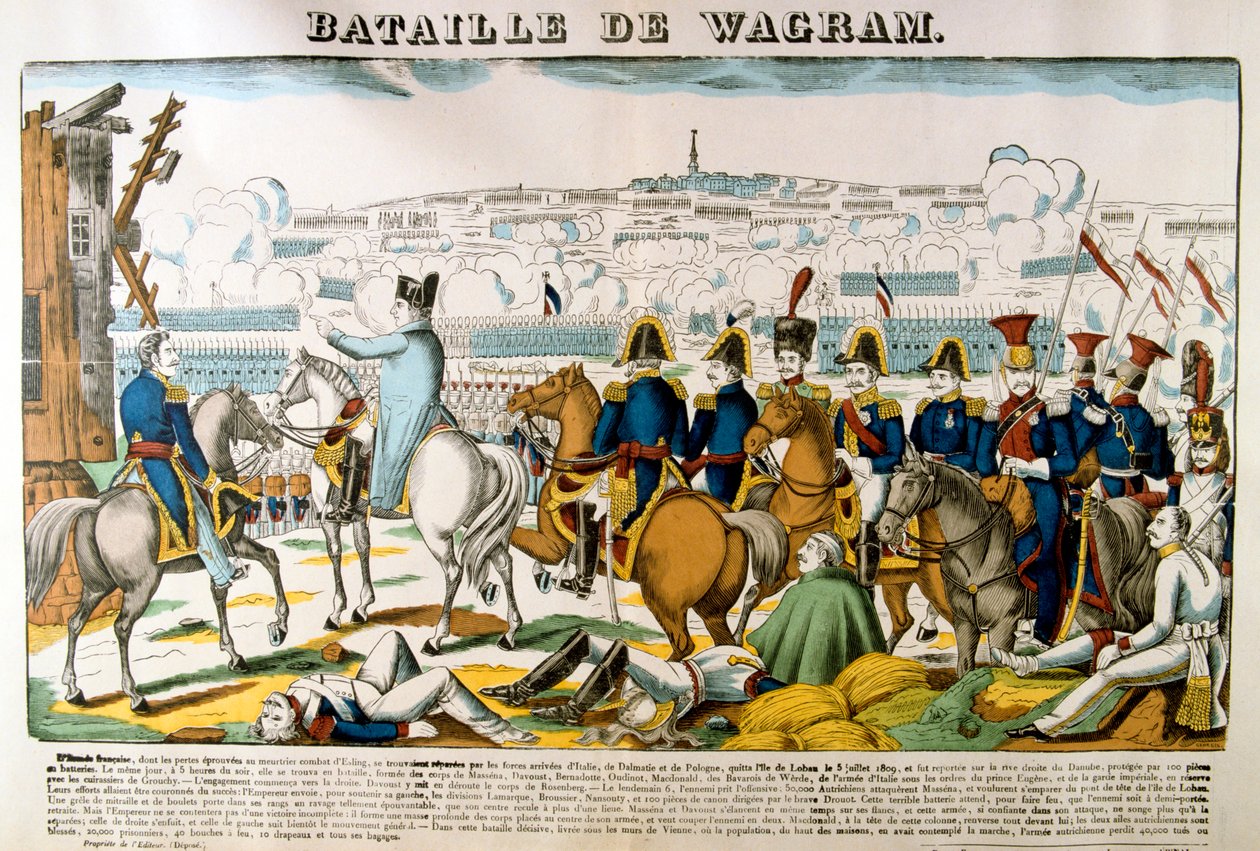 معركة فاغرام ، 1809 ، c1835 بواسطة فرانسوا جورجين