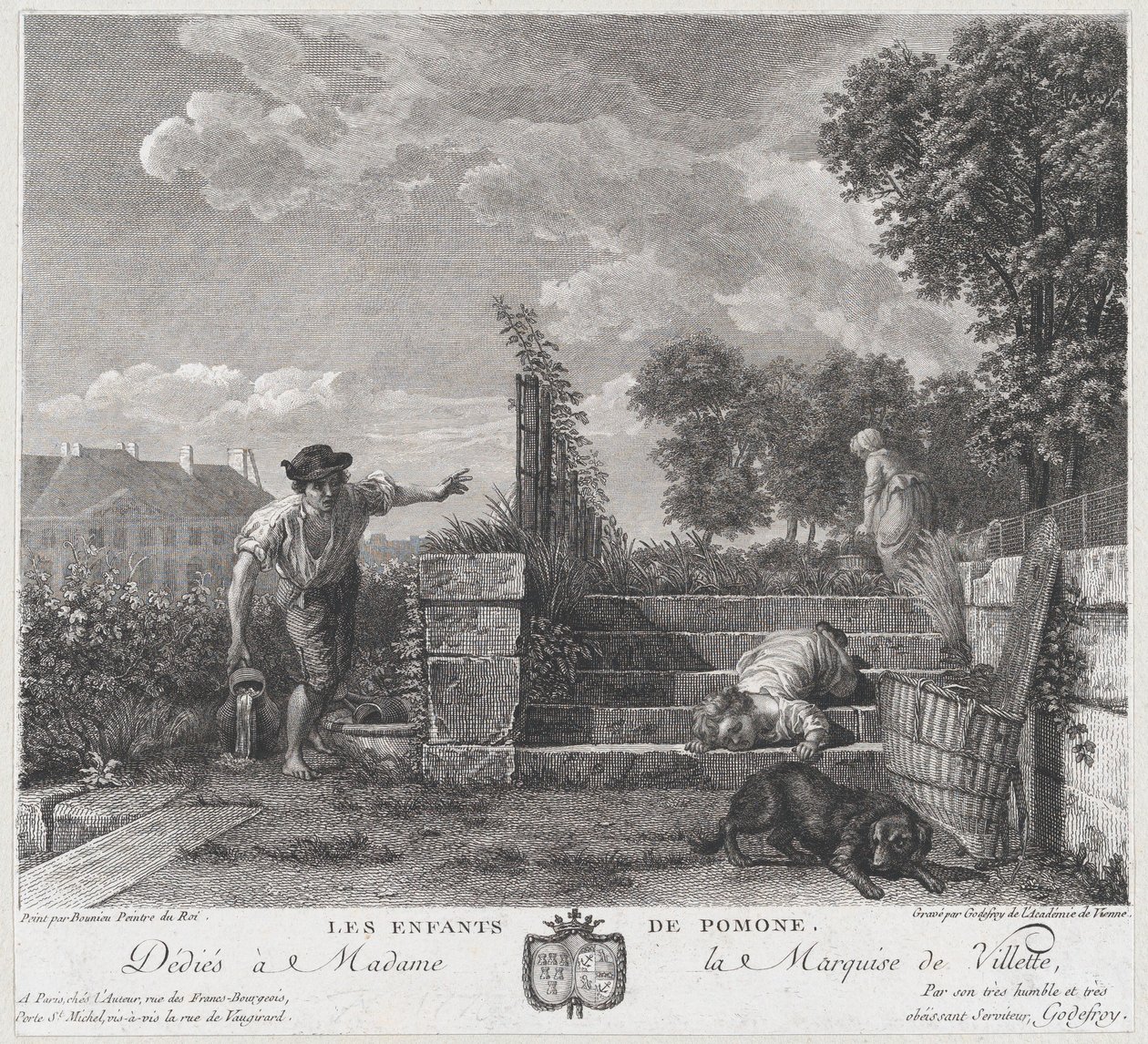 أطفال بومونا 1778. بواسطة فرانسوا جودفروي