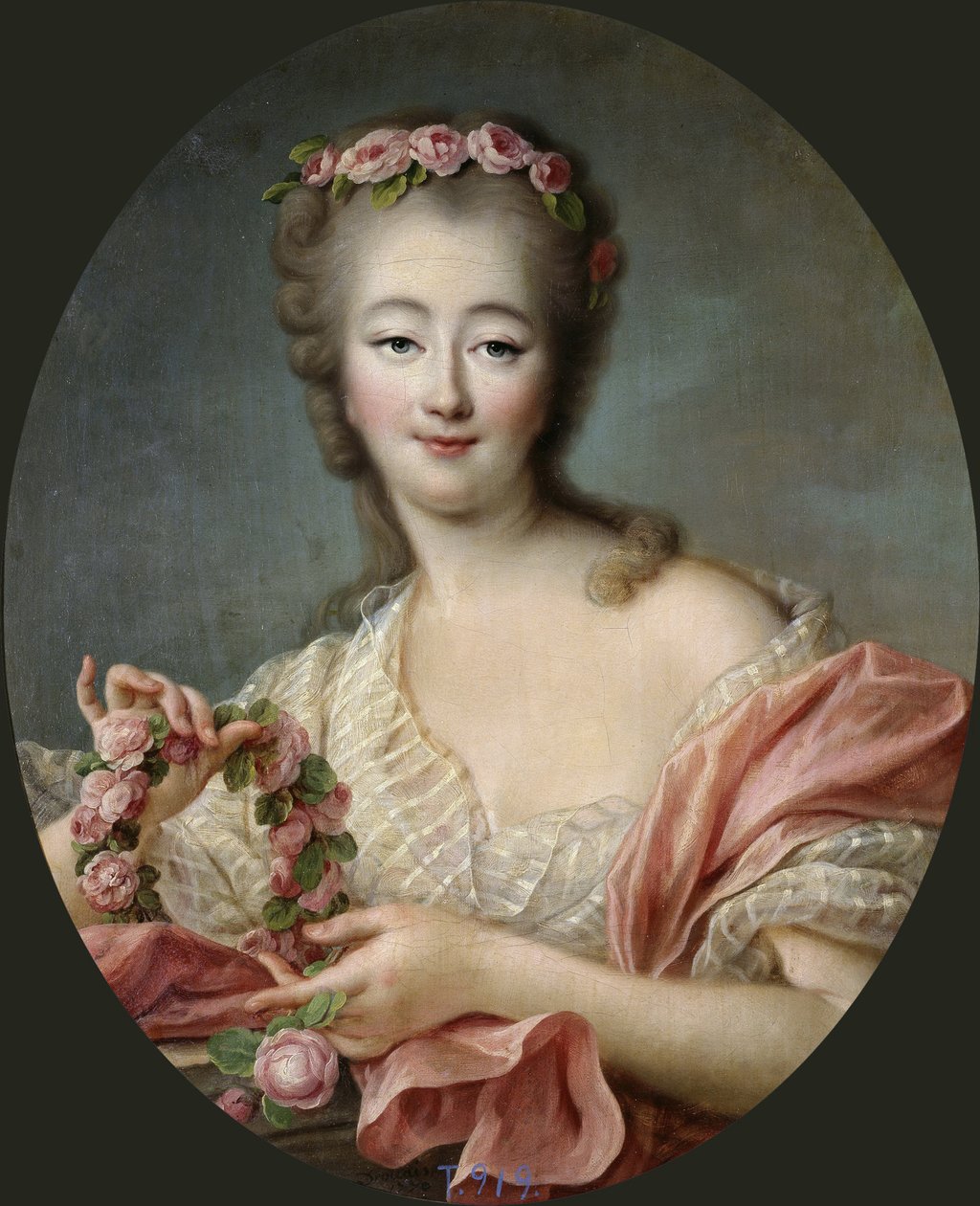 جان بيكو ، كونتيسة دو باري (1743-1793) - فرانسوا هوبير درويس (1727-1775). زيت على قماش بواسطة فرانسوا هوبير درويس