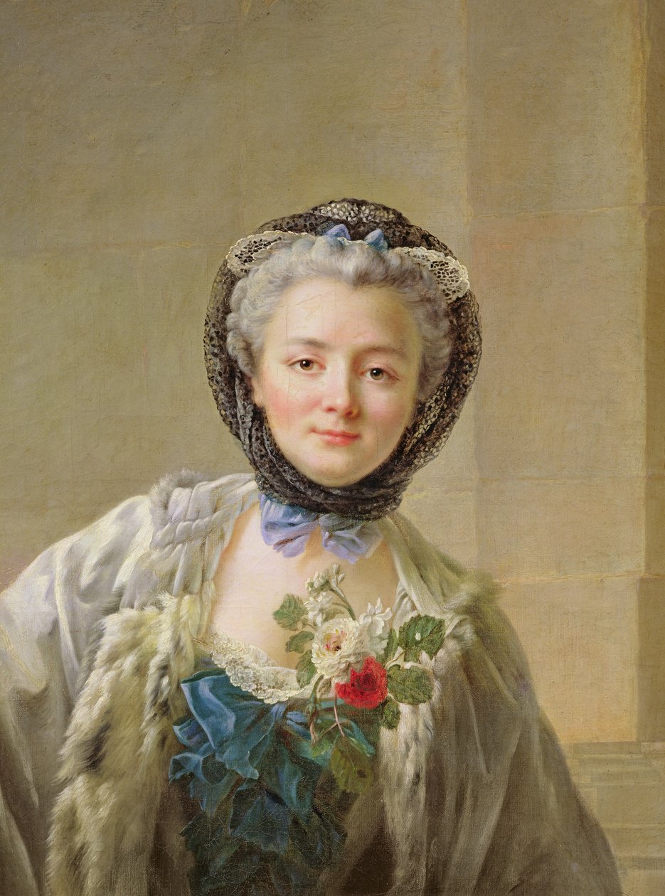 صورة مدام درويس (c.1732-c.1815) c.1758 بواسطة فرانسوا هوبير درويس
