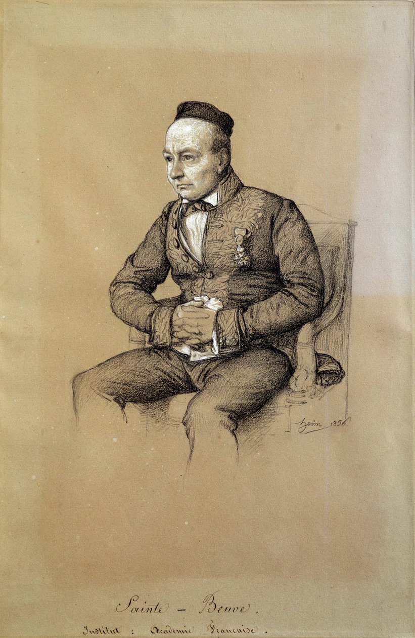 صورة تشارلز أوغست سانت بوف (1804-1869) ، ناقد وكاتب أدبي فرنسي. رسم فرانسوا جوزيف هايم (1787-1865) بواسطة فرانسوا جوزيف هايم