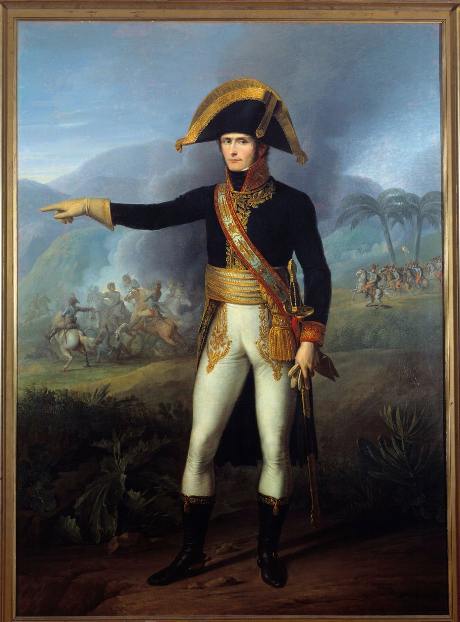 صورة في أسفل الجنرال تشارلز لوكلير (1772-1802) لوحة لفرانسوا جوزيف كينسون (1771-1839) مالميزون القرن التاسع عشر ، متحف القصر بواسطة فرانسوا جوزيفي كينسون