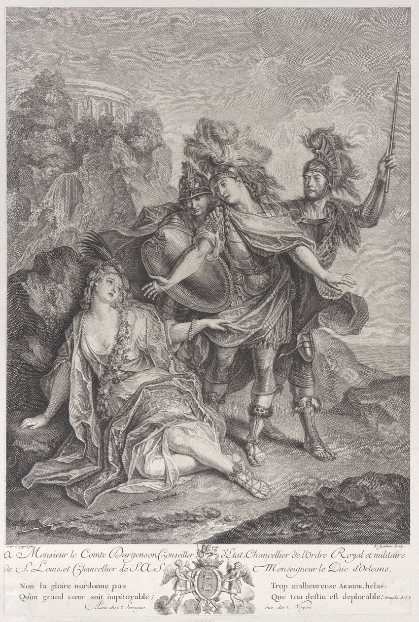 رينالدو يتخلى عن أرميدا ، 1720-62. بواسطة فرانسوا جولين