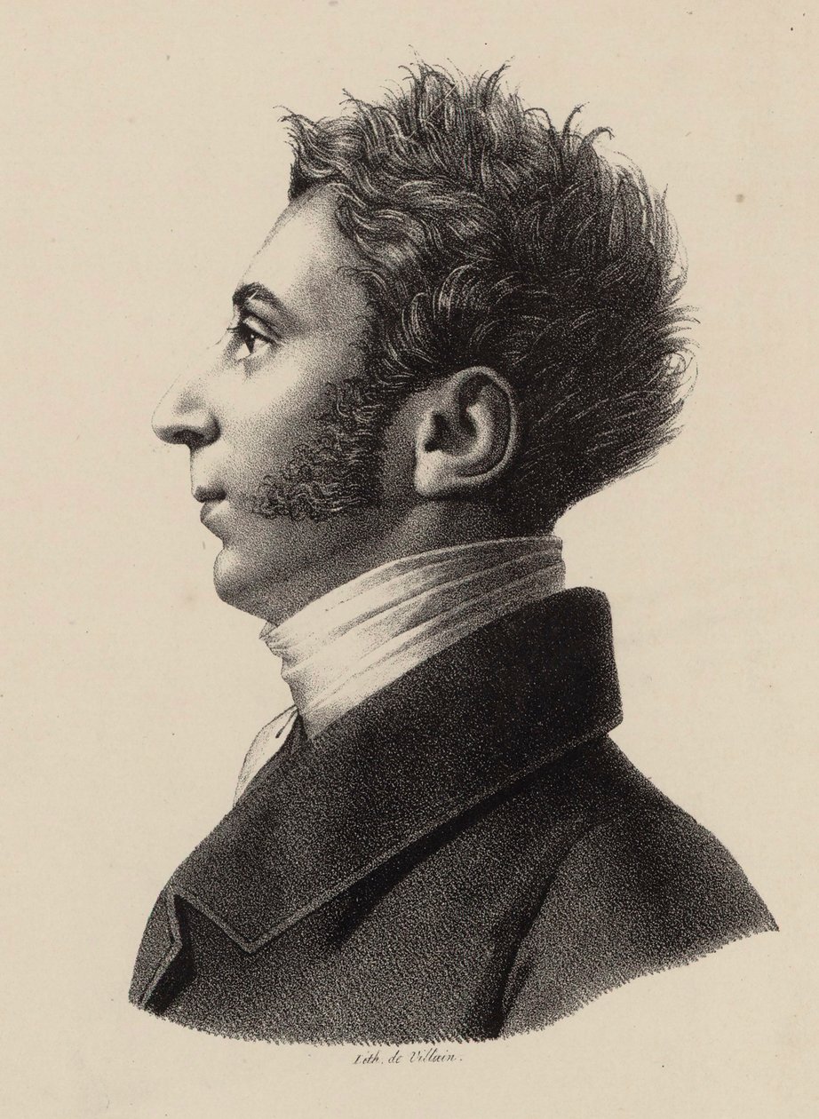 صورة لفرانز كزافييه وولفجانج موزارت 1791-1844 ، 1820. بواسطة فرانسوا لو فيلان