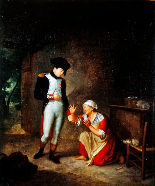 نابليون يزور فلاحًا في ضواحي بريان ، 4 أغسطس 1805 بواسطة فرانسوا ليروي دي ليانكورت