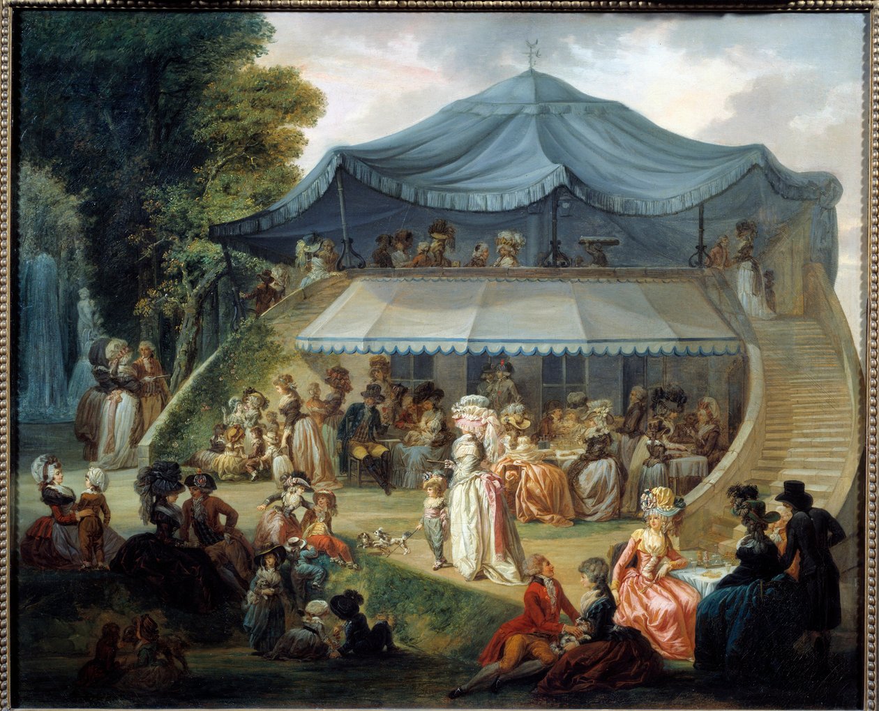 حفلة في Colisee. لوحة فرانسوا لويس جوزيف واتو (1758-1823) بواسطة فرانسوا لويس جوزيف واتو