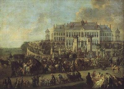 The Fete at Broquelet بواسطة فرانسوا لويس جوزيف واتو