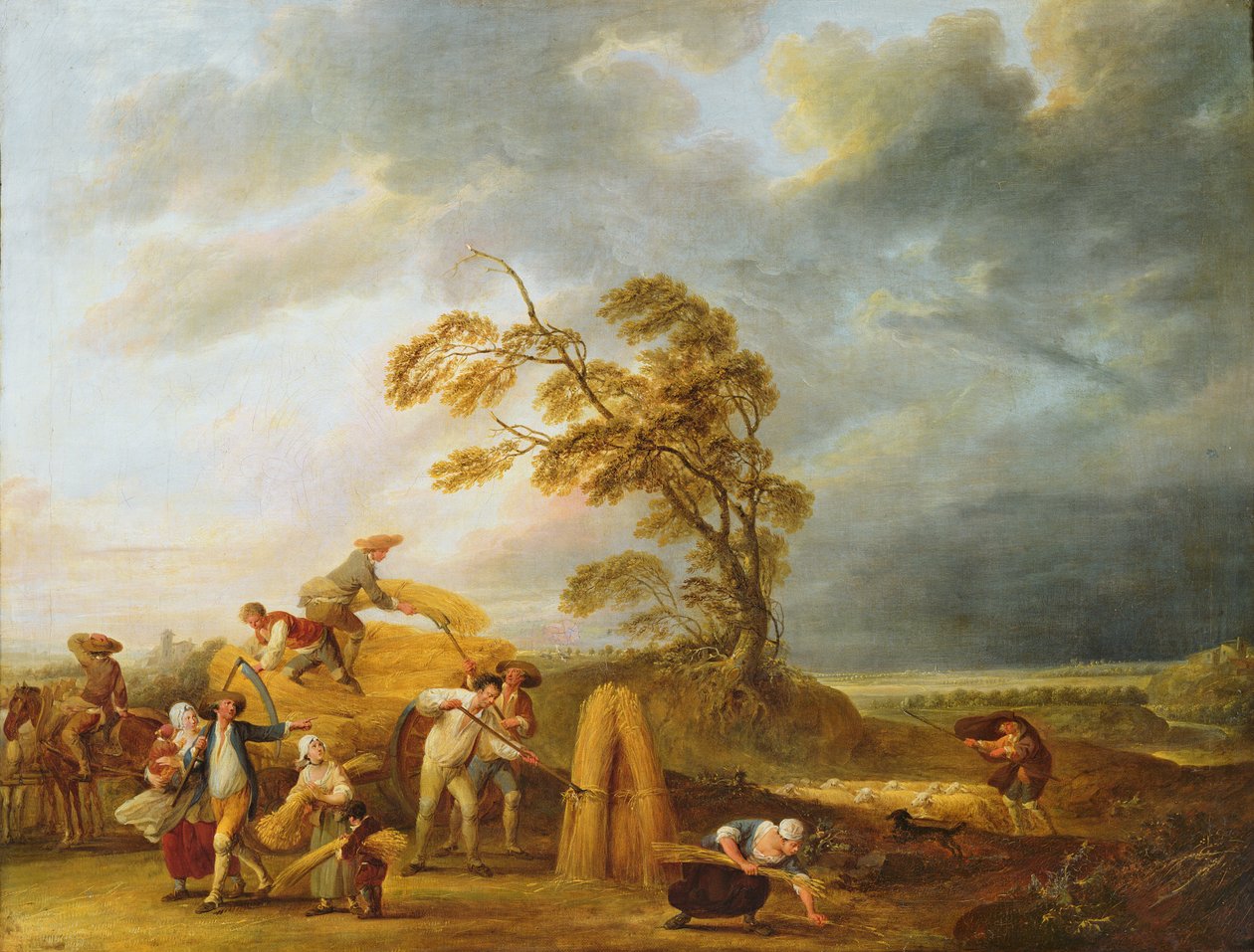 أربع ساعات من اليوم: صلاة الغروب ، 1771 بواسطة فرانسوا لويس جوزيف واتو