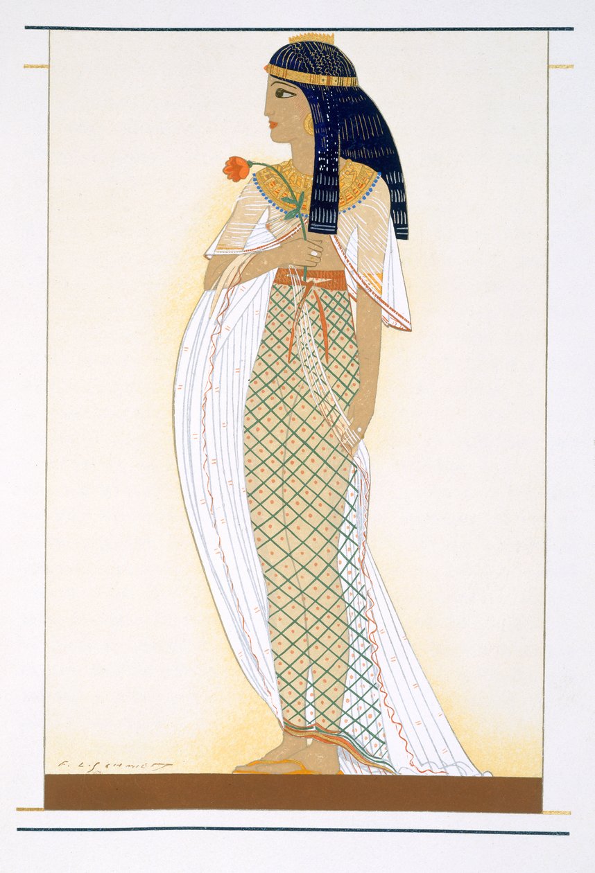أميرة ، رسم توضيحي من `` L&39;Odyssee &39;&39; ، بواسطة هومر ، ترجمة فيكتور بيرارد ، 1929-1933 بواسطة فرانسوا لويس سميث
