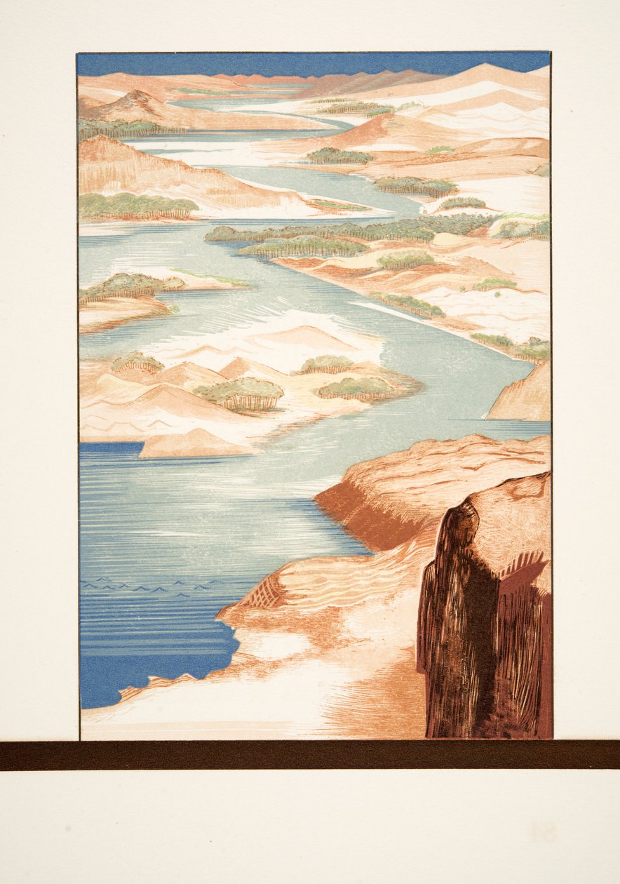 رسم توضيحي من Prométhée Enchaîné بواسطة Aeschylus ، حانة. 1941 (استنسل) بواسطة فرانسوا لويس سميث