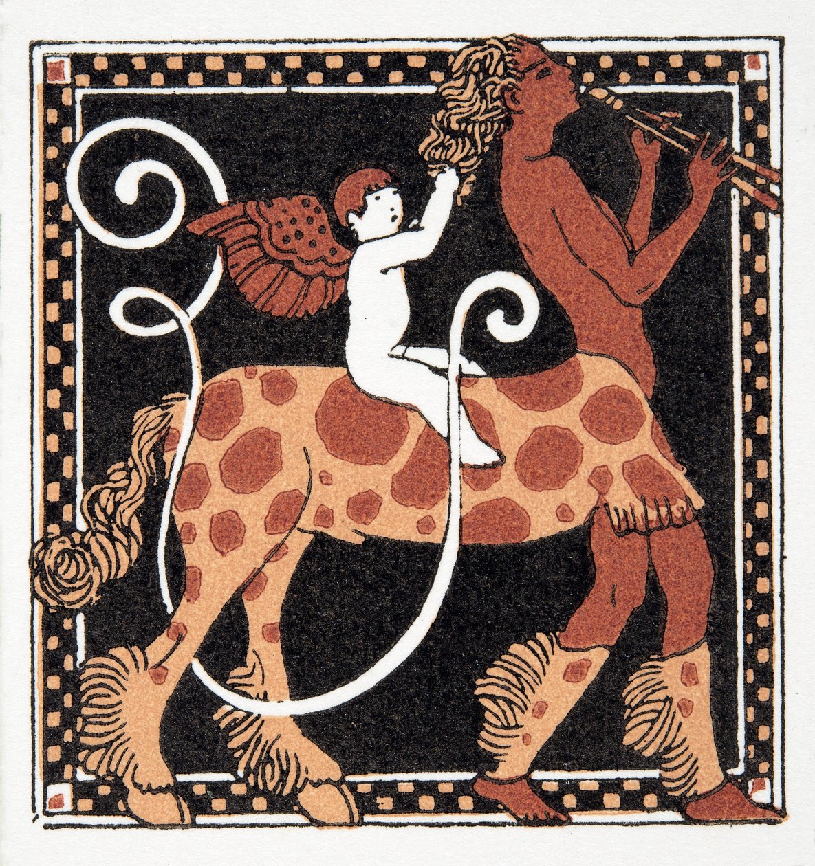 حرف U ، من شخصيات كوميديا ، حانة. 1922 (استنسل طباعة) بواسطة فرانسوا لويس سميث