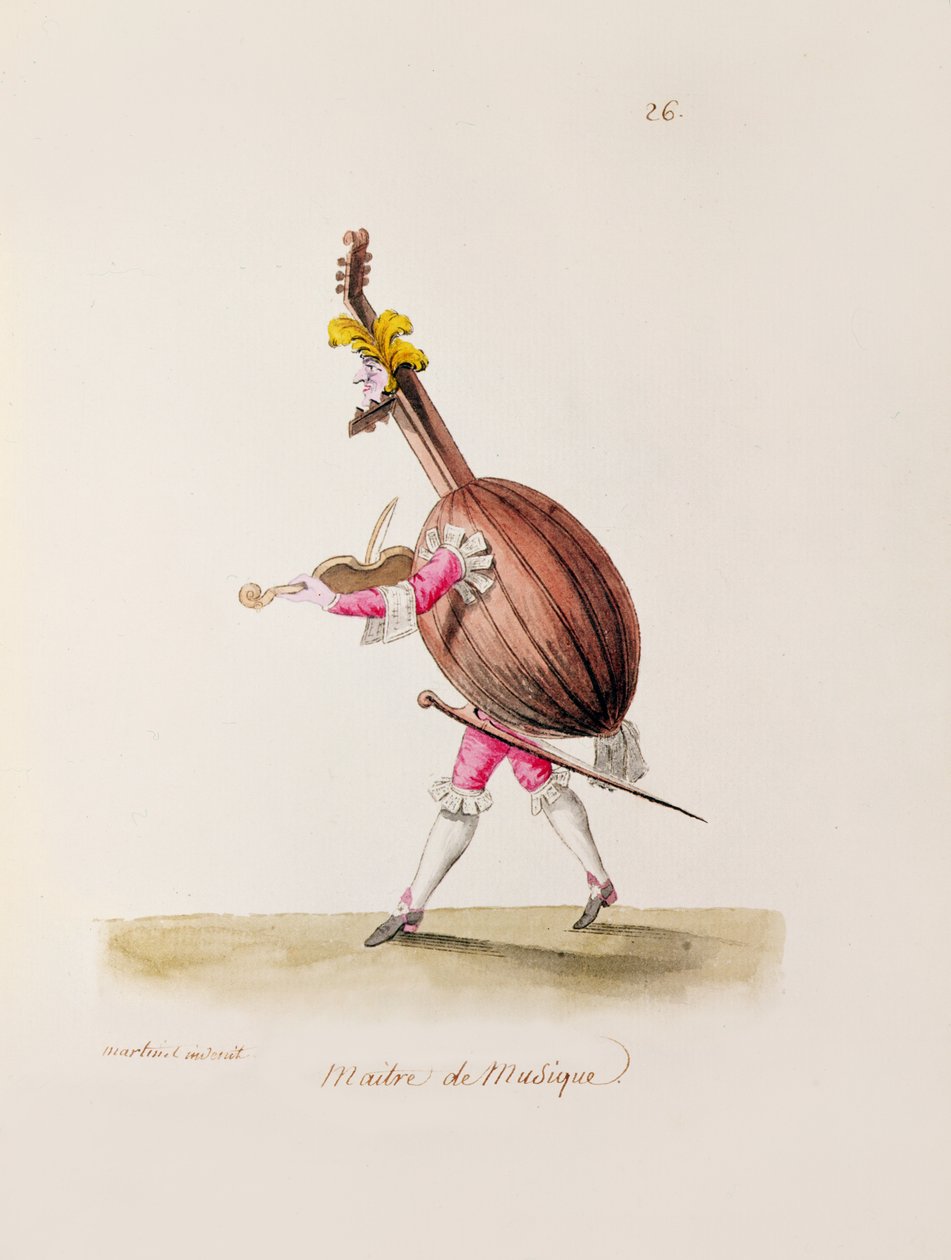 سيد الموسيقى ، ج .1780 بواسطة فرانسوا نيكولا مارتينيه