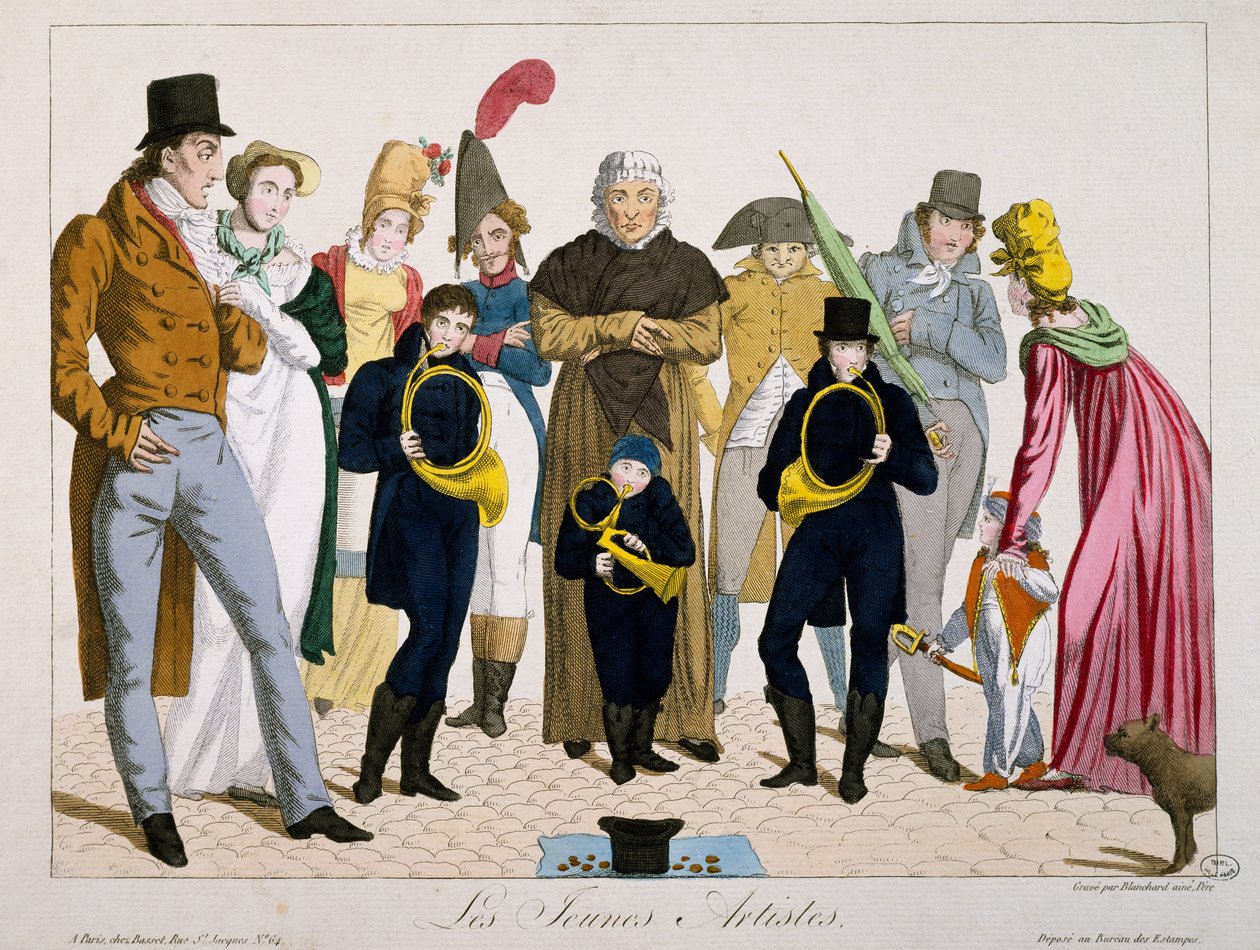 Young artists, print, France بواسطة فرانسوا نيكولا مارتينيه