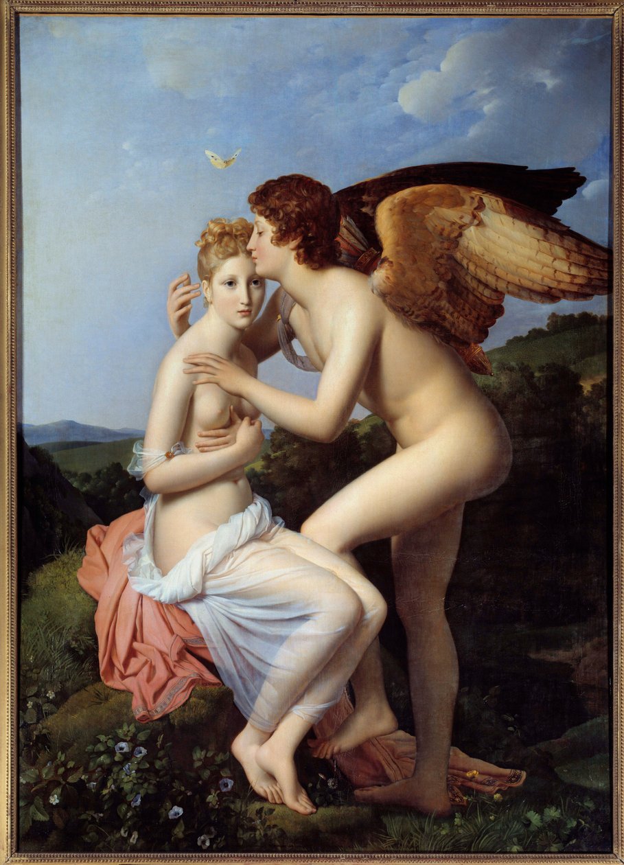 Psyche et l'Amour لوحة لفرانسوا جيرارد (1770-1837) 1798 صن. 1.86x1.32 م بواسطة البارون فرانسوا باسكال سيمون جيرار