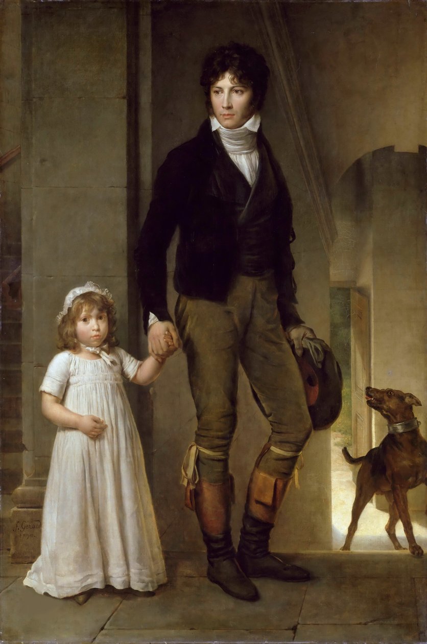 جان بابتيست إيسابي 1767-1855 وابنته الكسندرين ، 1795. بواسطة فرانسوا باسكال سيمون جيرارد