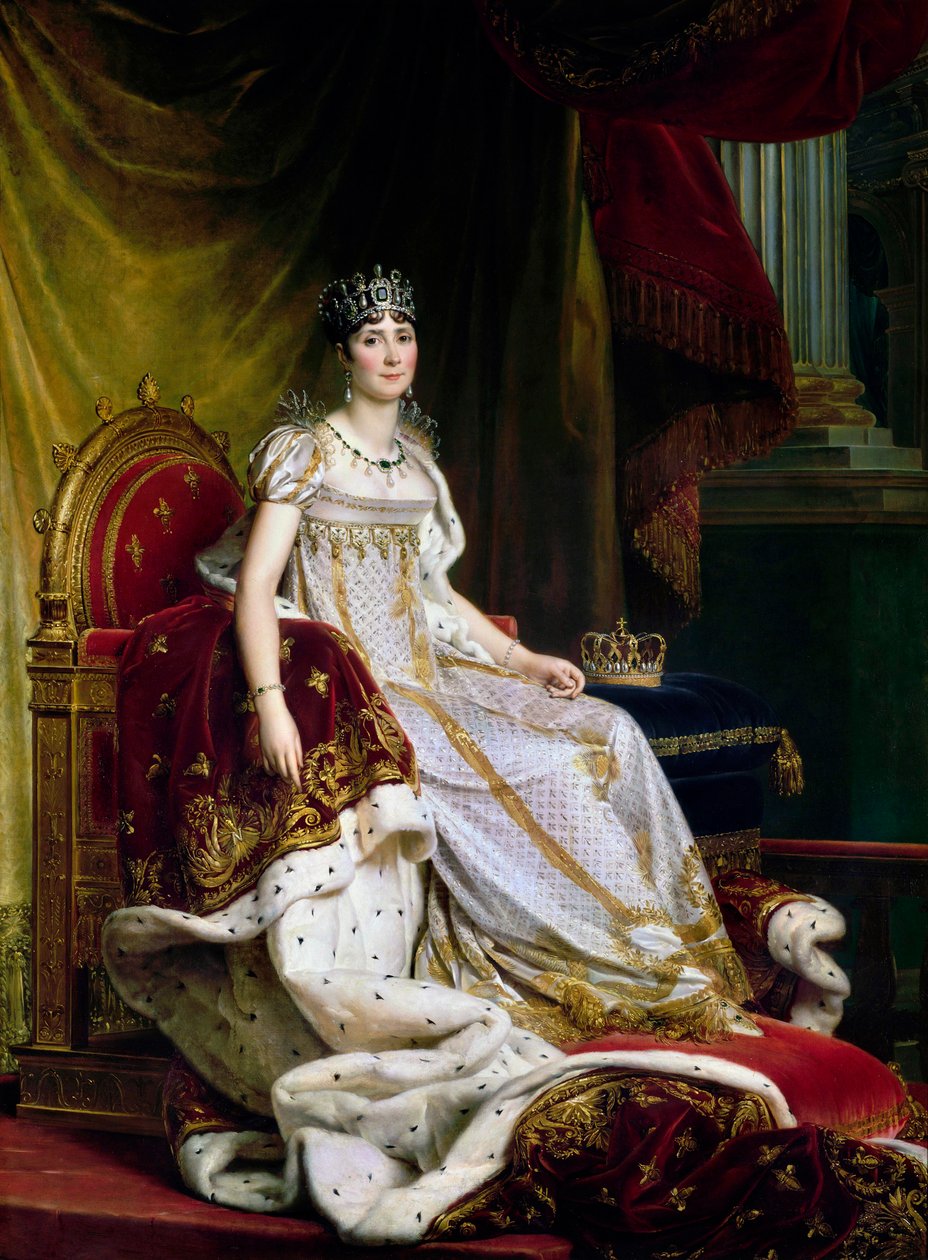 Joséphine de Beauharnais ، الزوجة الأولى لنابليون بونابرت 1763-1814 في زي التتويج ، 1807-1808 بواسطة فرانسوا باسكال سيمون جيرارد