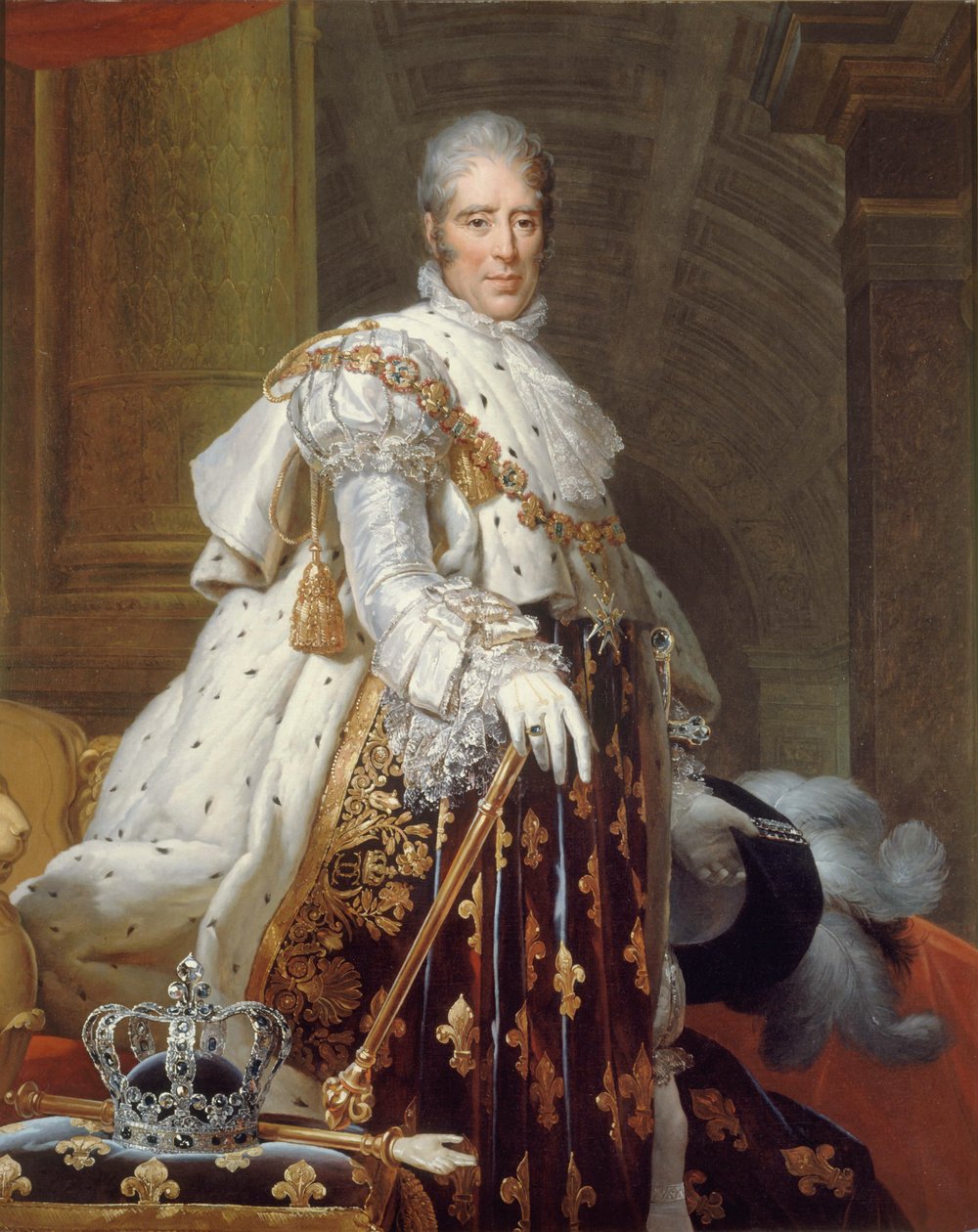 صورة لملك فرنسا تشارلز العاشر 1757-1836 ، 1825. بواسطة فرانسوا باسكال سيمون جيرارد
