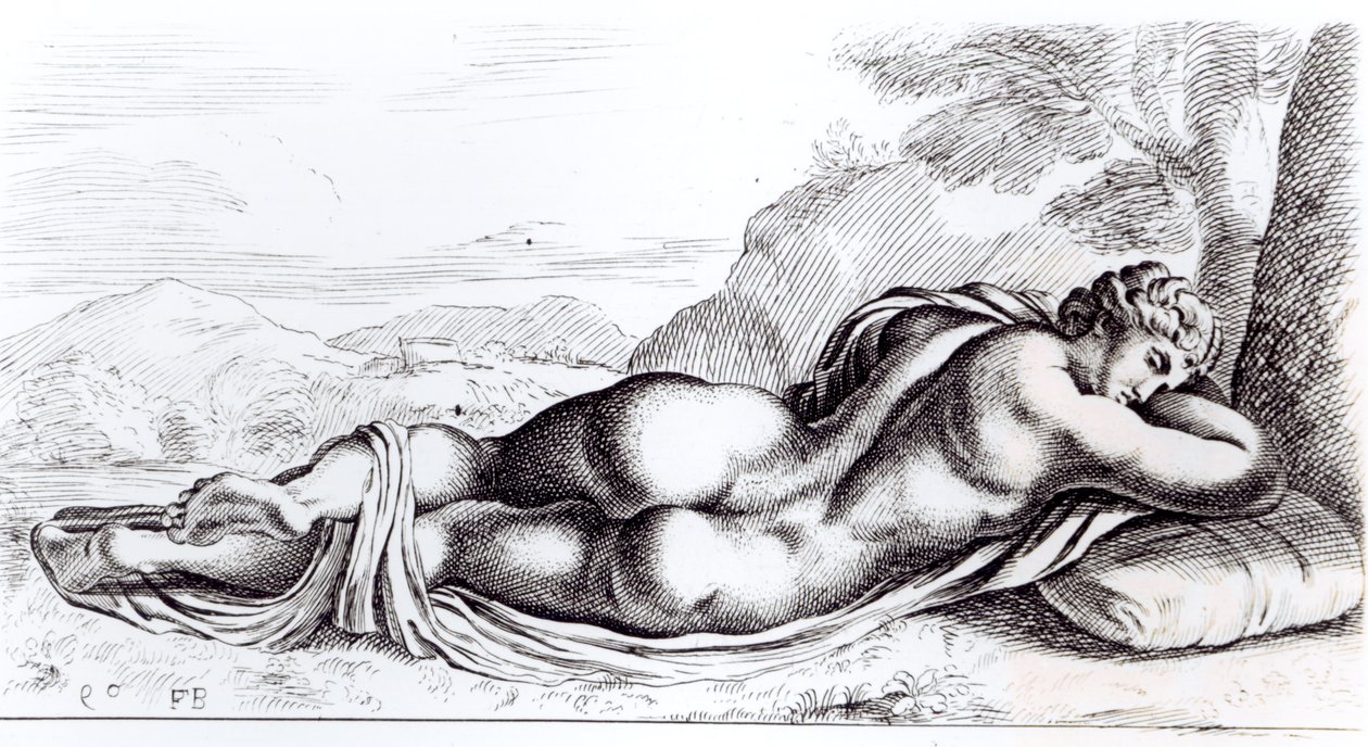 Hermaphrodite في حدائق بورغيزي ، c.1653 بواسطة فرانسوا بيرييه