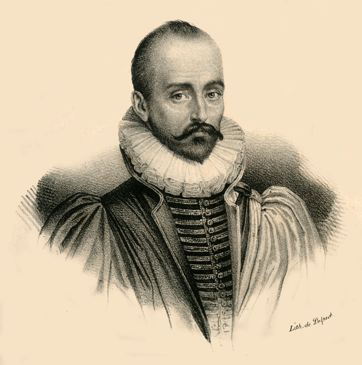 عسل. de Montaigne، 1533-1592، c1830. بواسطة فرانسوا سيرافين ديلبك