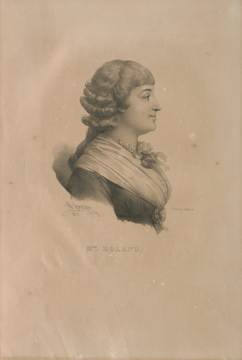 صورة مدام رولاند 1754-1793 ، 1825. بواسطة فرانسوا سيرافين ديلبك
