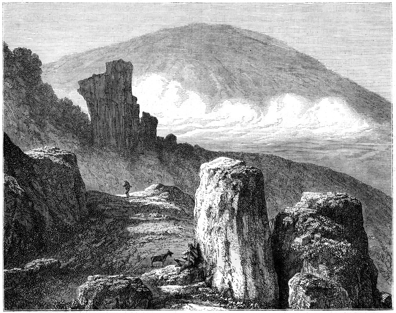 The Brocken ، أو Blocksberg ، جبال هارز ، ألمانيا ، القرن التاسع عشر بواسطة فرانسوا ستروبانت