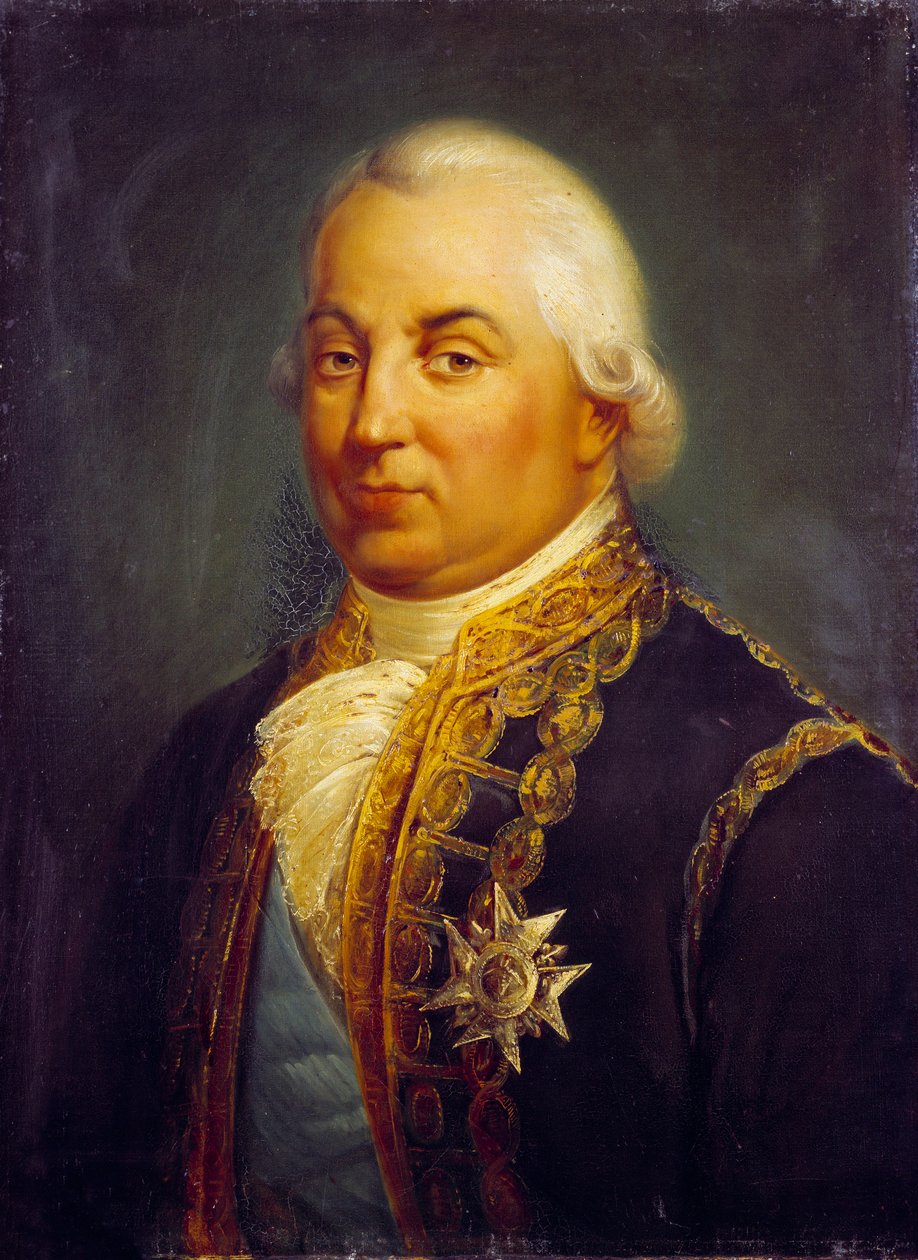 صورة شخصية لبيير أندريه دي سوفرين دي سان تروبيه (سان تروبيه) ، حاجب سوفرين (1729-1788). لوحة لماثيو لاتيل (1796-1890) بواسطة فرانسوا فنسنت ماتيو لاتيل