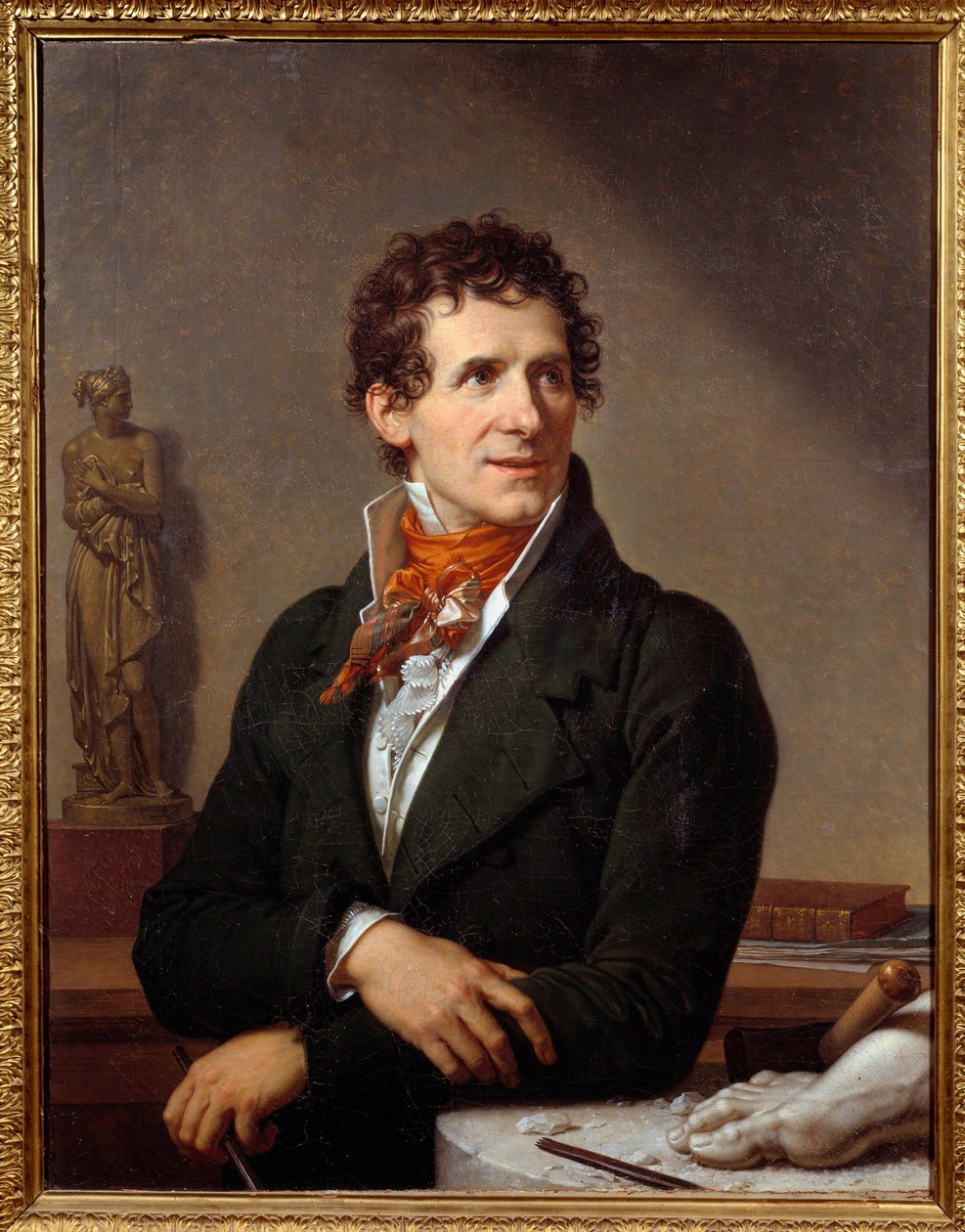 صورة للنحات أنطونيو كانوفا (1757-1822) لوحة رسمها Xavier Fabre (1766-1837) 1812 Dim. 0.91x0.7 م مونبلييه ، متحف فابر - صورة للنحات الإيطالي أنطونيو كانوفا (1757-1822). لوحة فرانسوا كزافييه فابر (1766-1837) بواسطة فرانسوا كزافييه فابر
