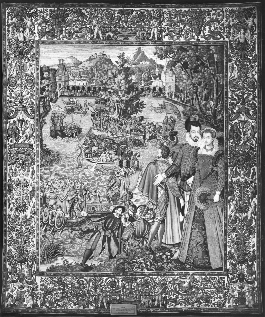 مهرجان المياه هنري الثالث (1551-89) ولويز دي لورين (1553-1601) ورشة عمل بروكسل ، c.1580 بواسطة فرانسوا بعد كويسنيل