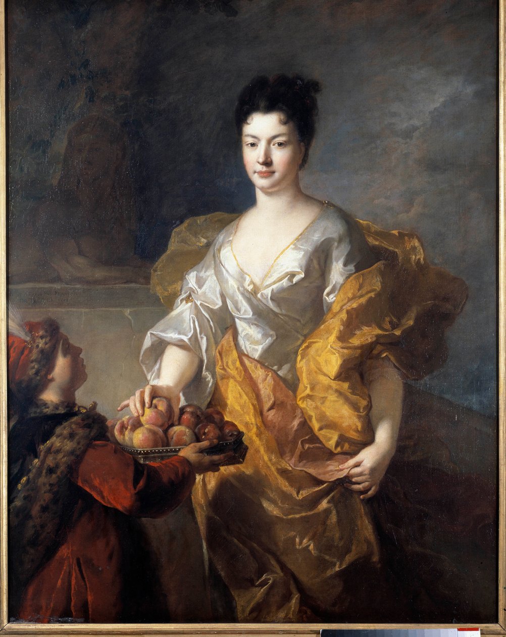 صورة لدوقة القوة. لوحة فرانسوا دي تروي (1645 - 1730) بواسطة فرانسوا دي تروي