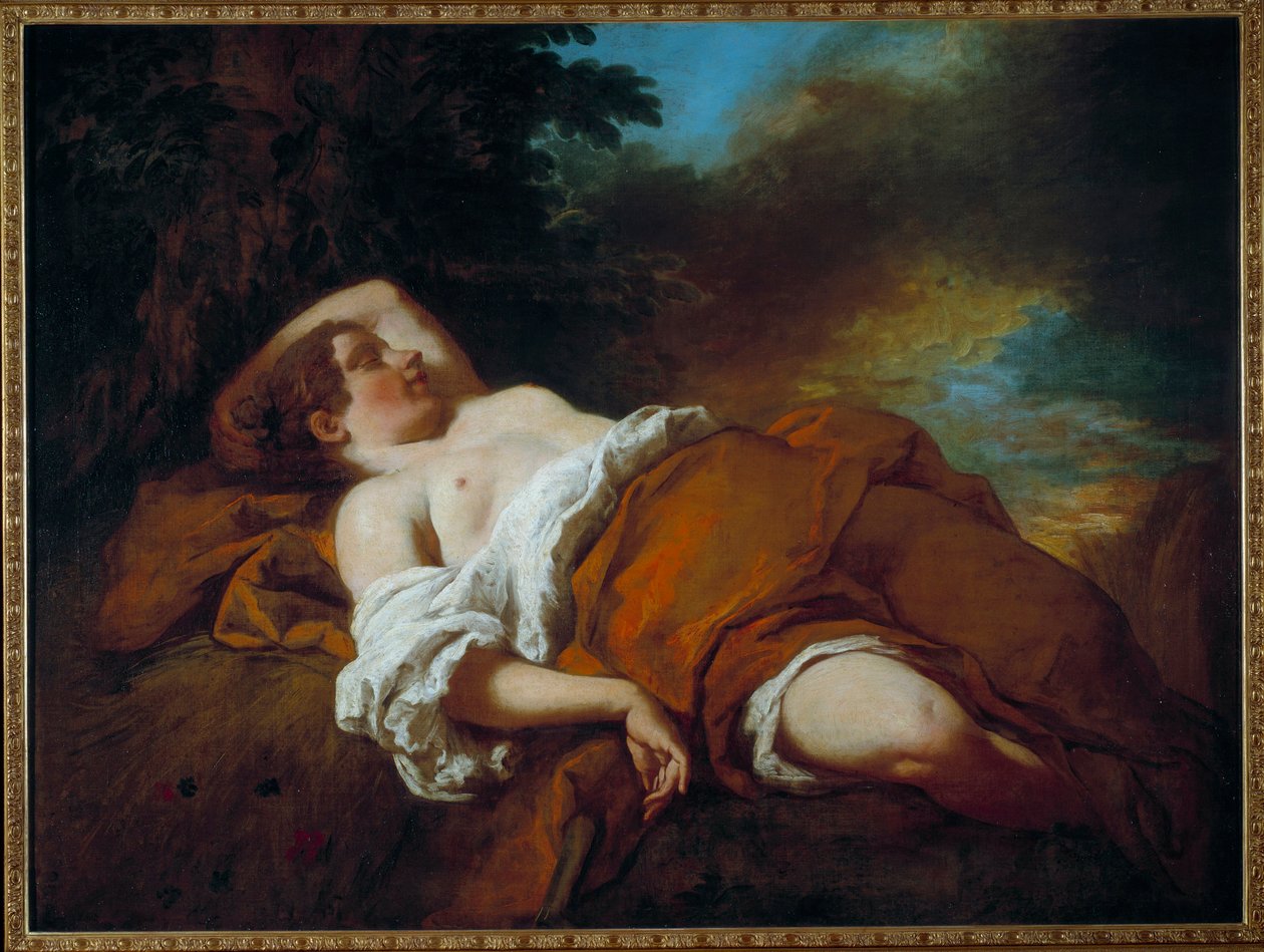 حصادة النوم. لوحة فرانسوا دي تروي (1645-1730) بواسطة فرانسوا دي تروي