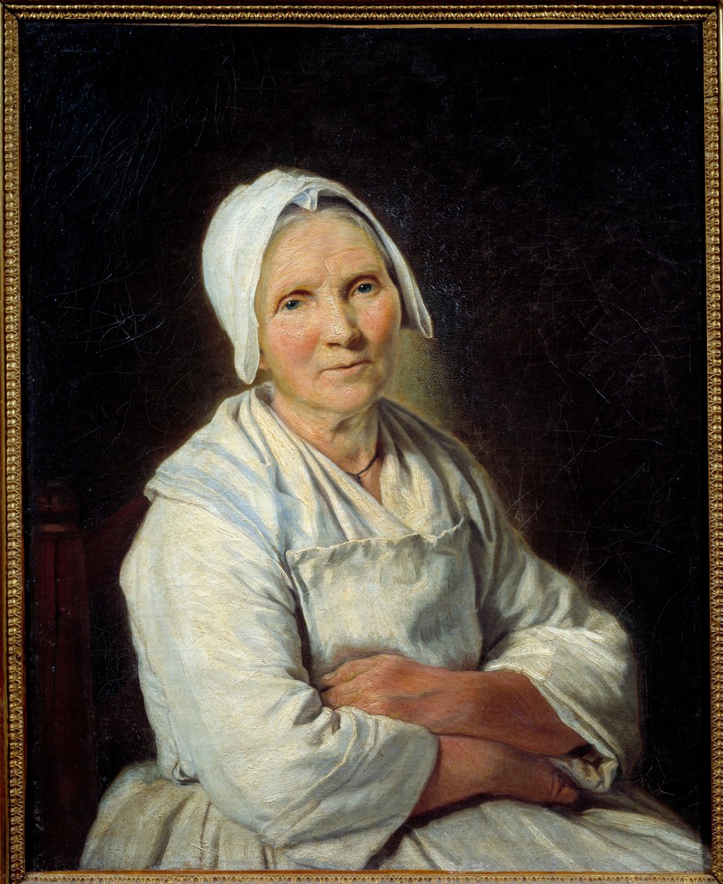 La vieille Painting by Francoise Duparc (1705-1778) 18th century Sun. 0,72x0,58 m Marseille, Musee des Beaux Arts بواسطة فرانسواز دوبارك