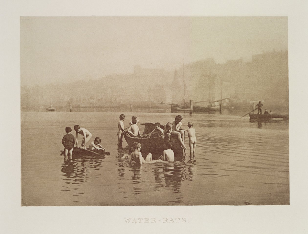 Water-Rats ، c.1889 (صورة بني داكن) بواسطة فرانك ميدو ساتكليف