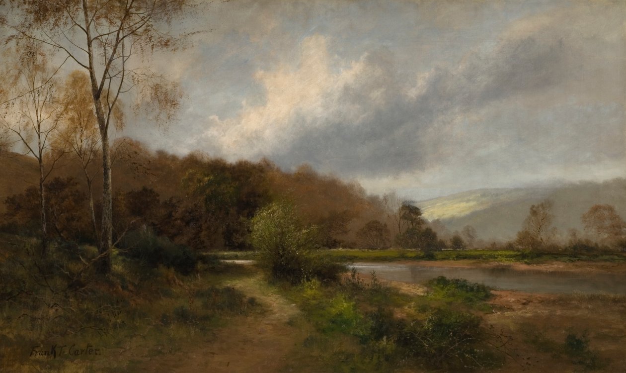 The Derwent قرب Lintz Green بواسطة فرانك توماس كارتر