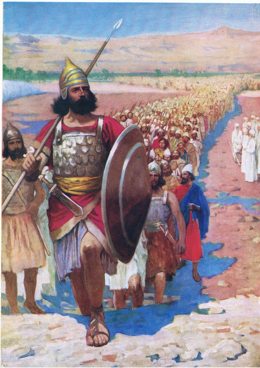 عبور الأردن ، من كتاب مصور الكتاب المقدس الذي نشره توماس نيلسون ، ج 1950 بواسطة فرانك ادامز