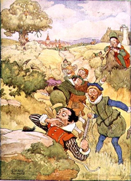 أربعة وعشرون خياطون من كتاب قصة حضانة ، حانة. بواسطة Blackie & Son (رسم توضيحي للكتاب) بواسطة فرانك ادامز