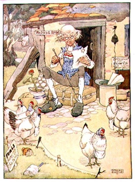 The Old Man of Middlerow from 'My Nursery Story Book'، pub. بواسطة Blackie & Son (رسم توضيحي للكتاب) بواسطة فرانك ادامز