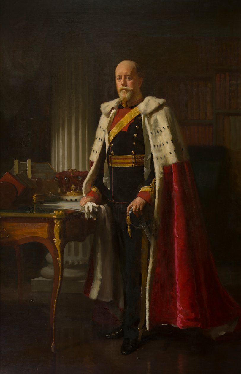 صورة لجورج سيسيل أورلاندو ، إيرل برادفورد الرابع (1845-1915) ، 1865-1915 (زيت على قماش) بواسطة فرانك بروكس