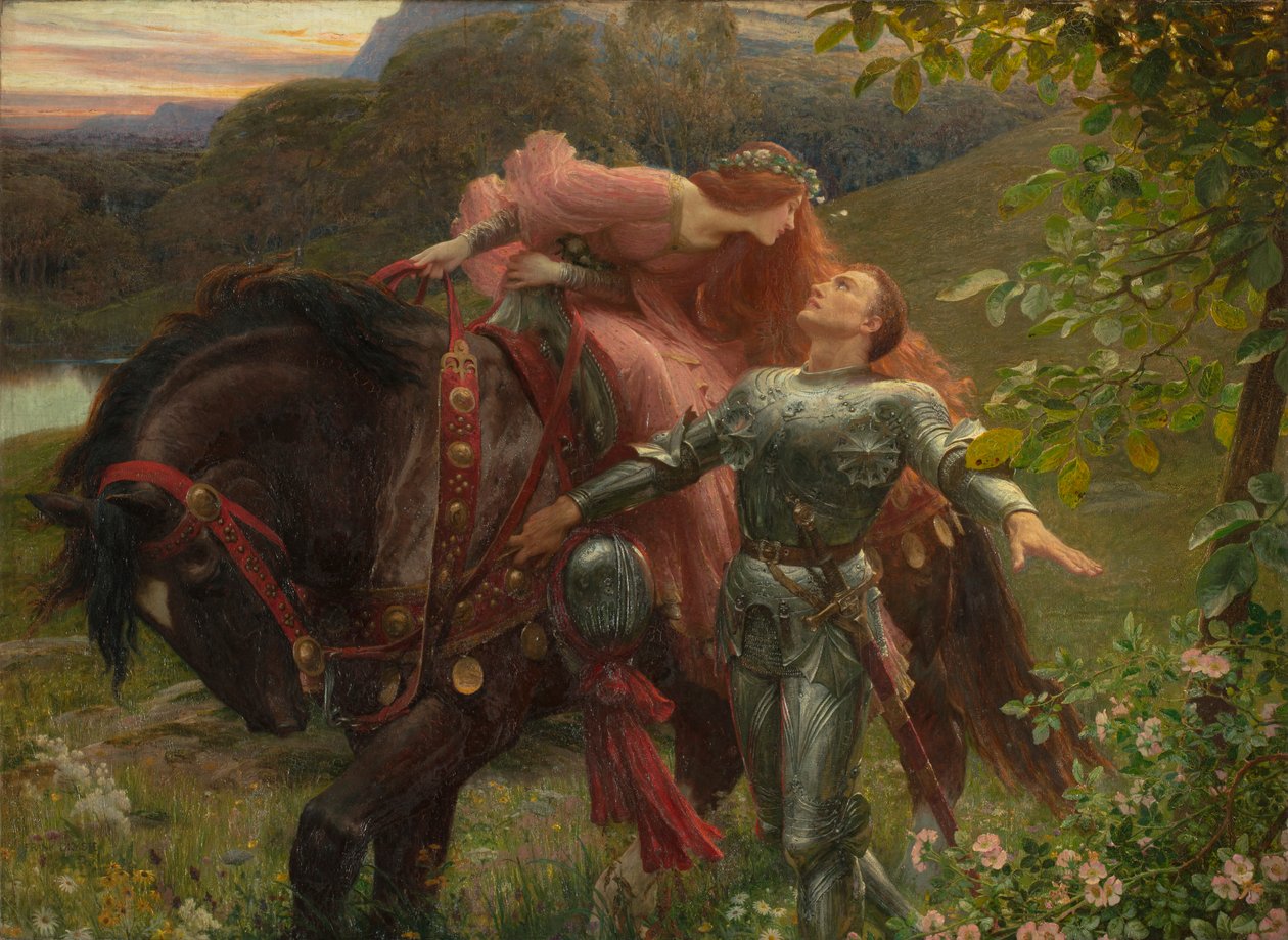La Belle Dame Sans Merci ، exh.1902 (زيت على قماش) بواسطة فرانك ديكسي