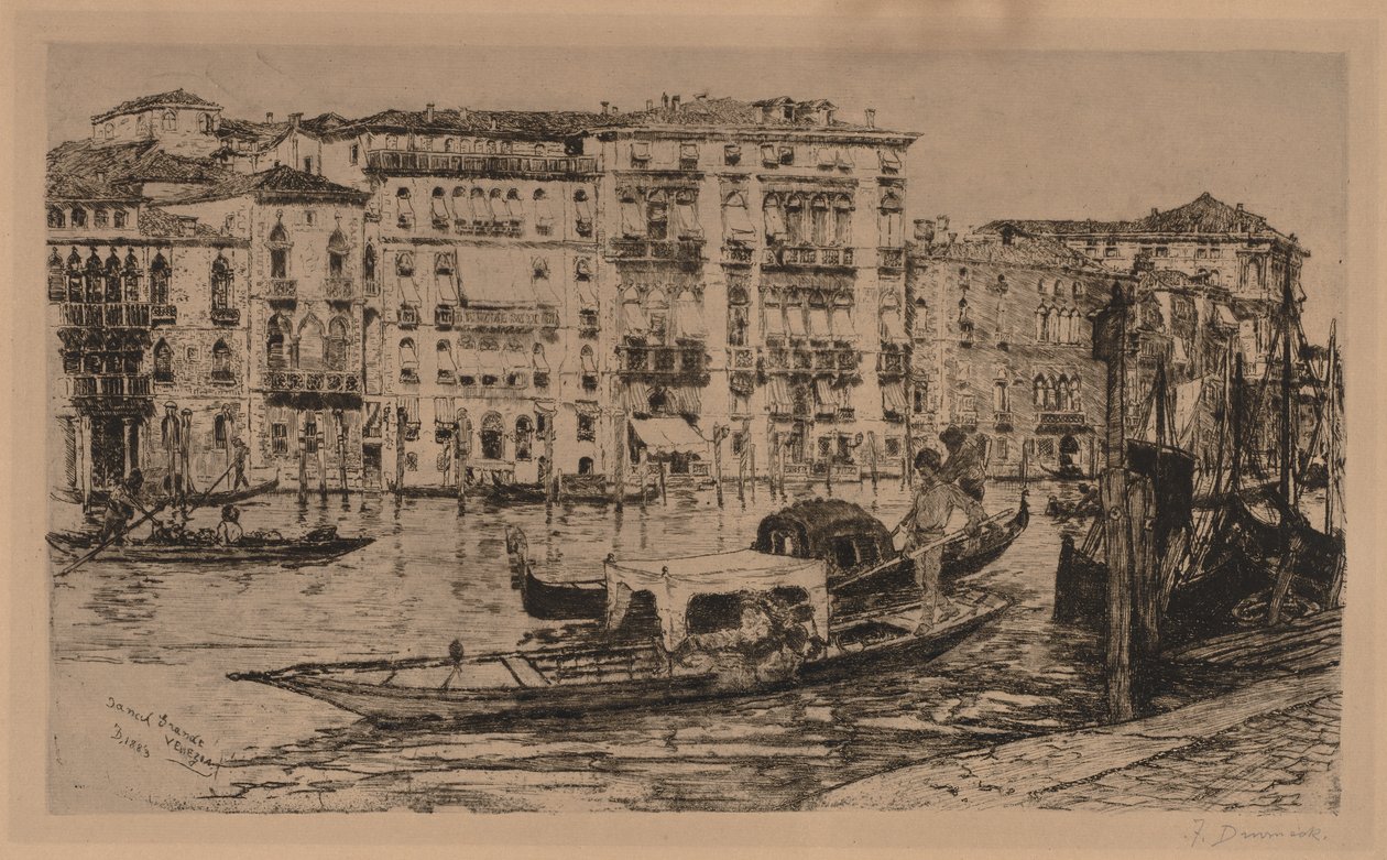 القناة الكبرى ، البندقية ، 1889. بواسطة فرانك دوفينك
