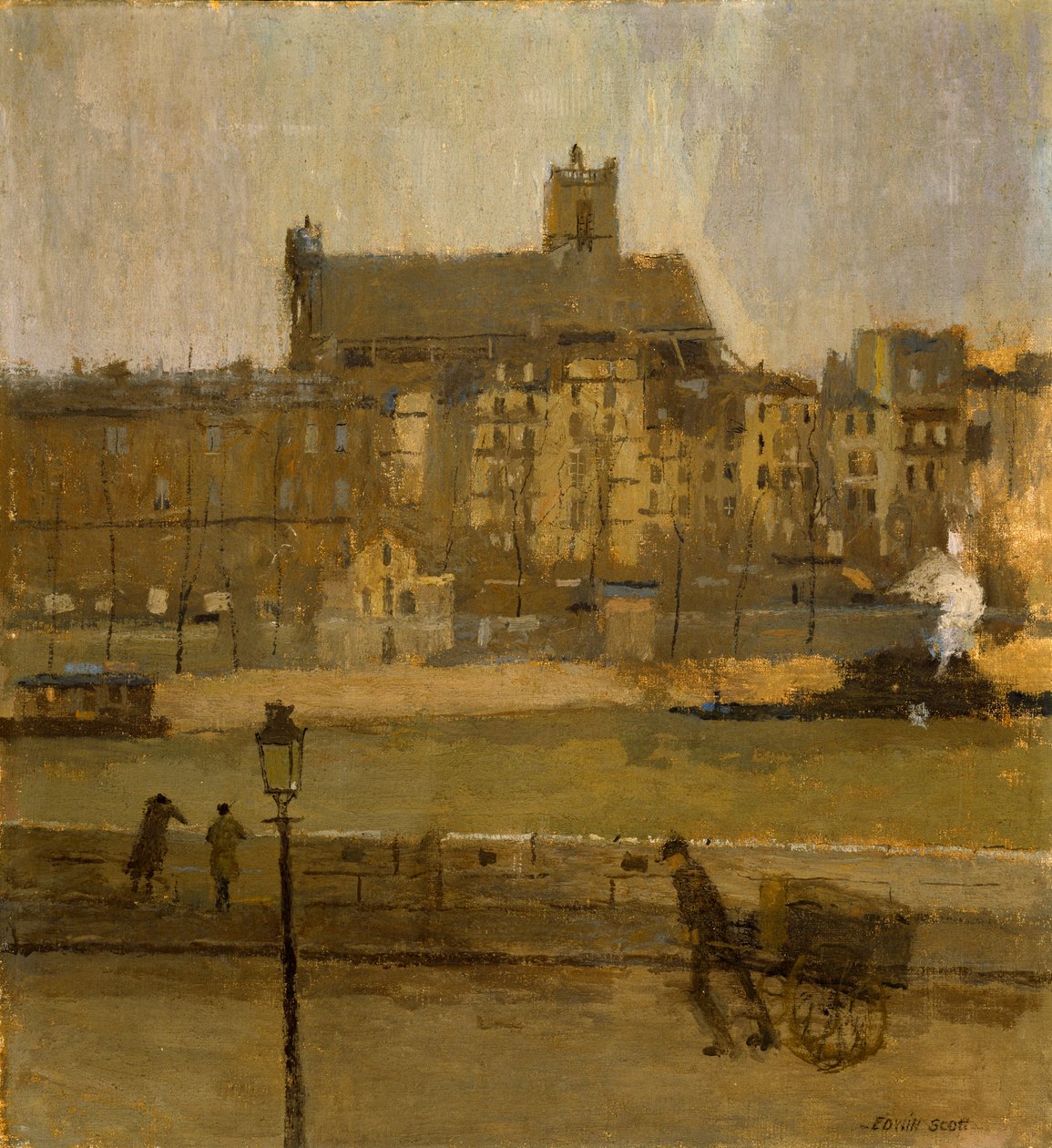 Quai de la Seine ، كنيسة القديس جيرفيه ، nd بواسطة فرانك إدوين سكوت