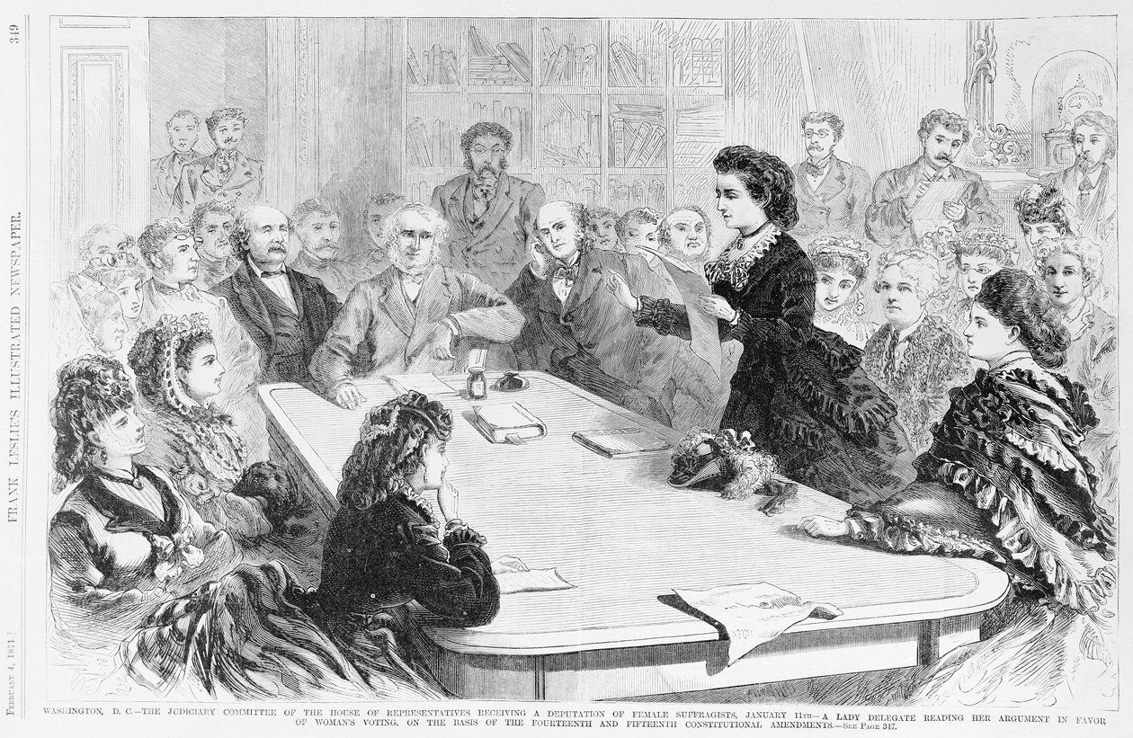 واشنطن العاصمة اللجنة القضائية ... ، من صحيفة فرانك ليزليز المصورة ، 1871 بواسطة فرانك ليزلي