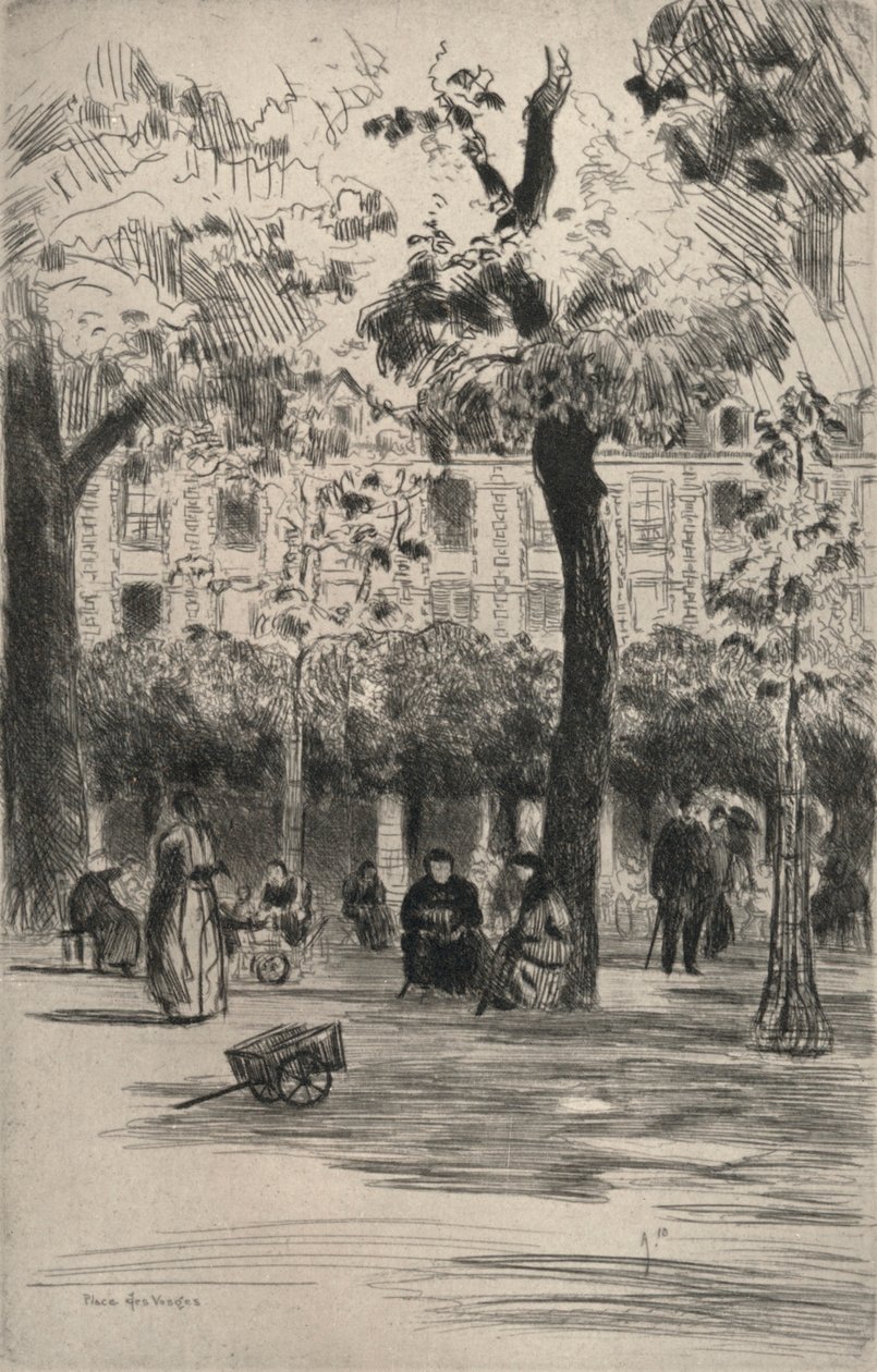 Place des Vosges ، 1915 بواسطة فرانك ميلتون أرمينجتون
