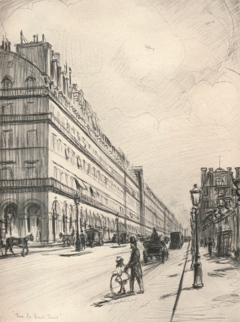شارع ريفولي ، 1915 بواسطة فرانك ميلتون أرمينجتون