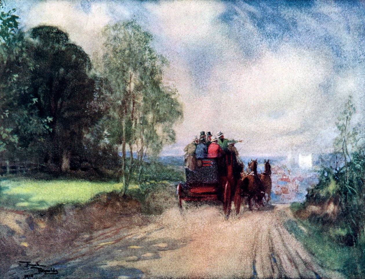 "على مدرب روتشستر" ، عام 1920 بواسطة فرانك رينولدز