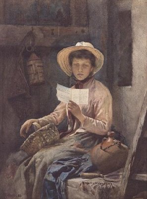 رسالة الحب ، 1886 (مرحاض) بواسطة فرانك ريتشاردز