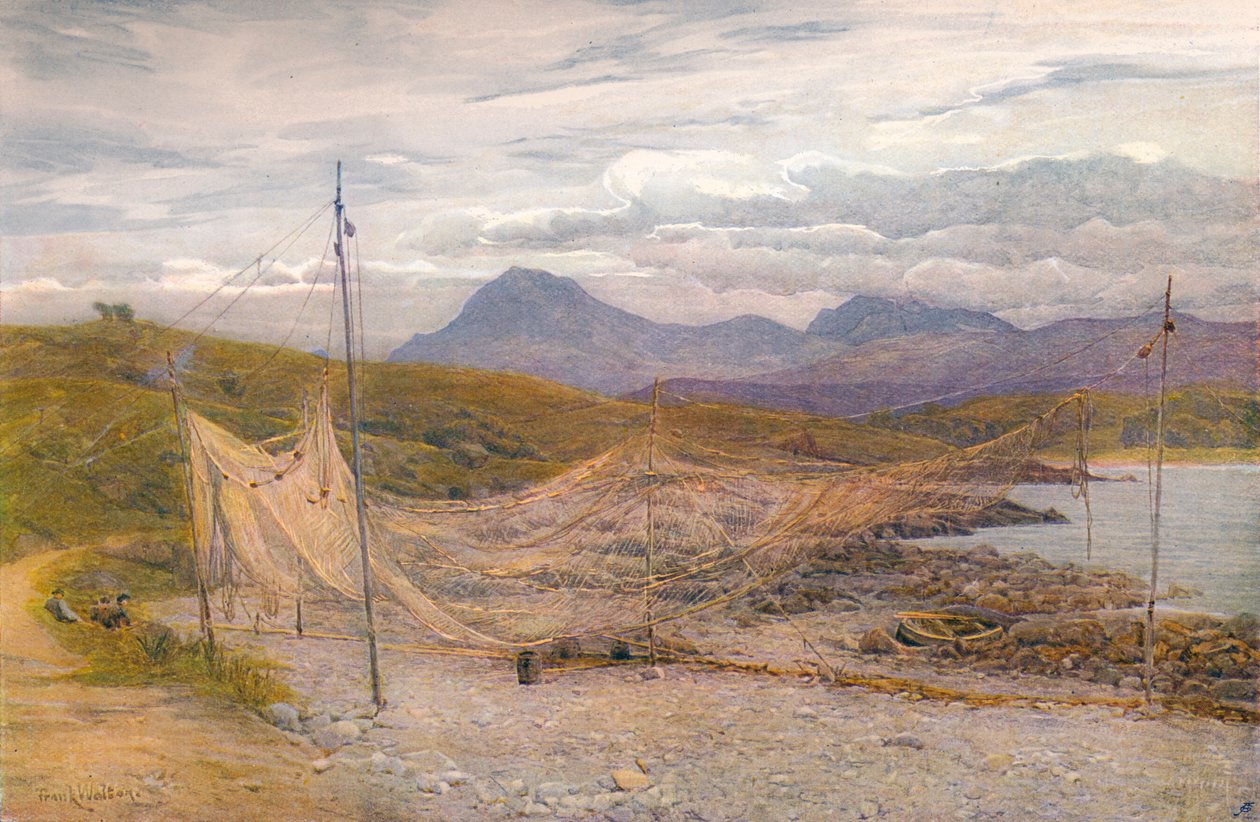 شبكات السلمون ، Gairloch ، روس شاير ، 1860-1906 ، 1906. بواسطة فرانك والتون